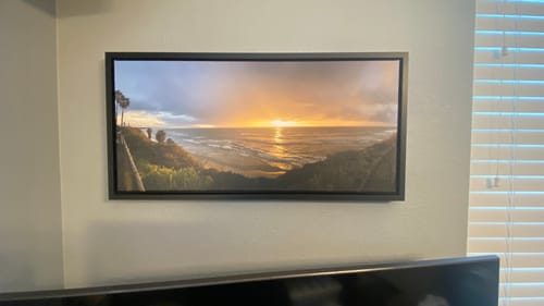 Customer photo review of Create Your Own Canvas Set - Wide Landscape