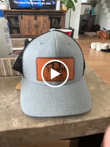 Customer video review of Premium Custom Leather Patch Hats (Wholesale)