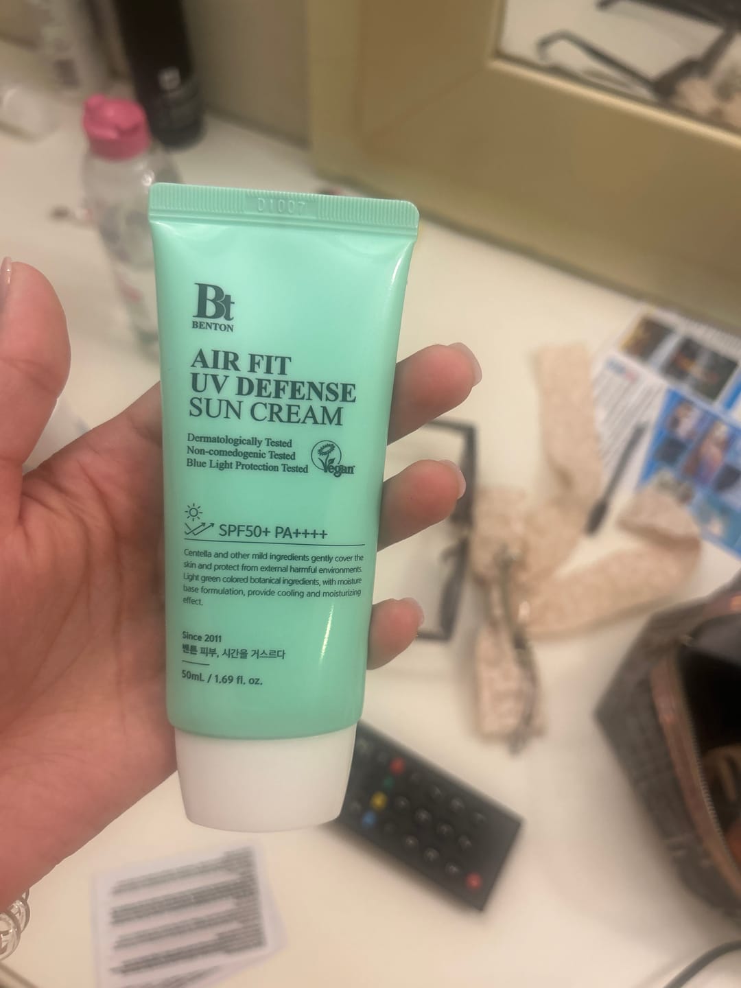 Customer photo review of Saules aizsargkrēms BENTON Air Fit UV Defense Sun
