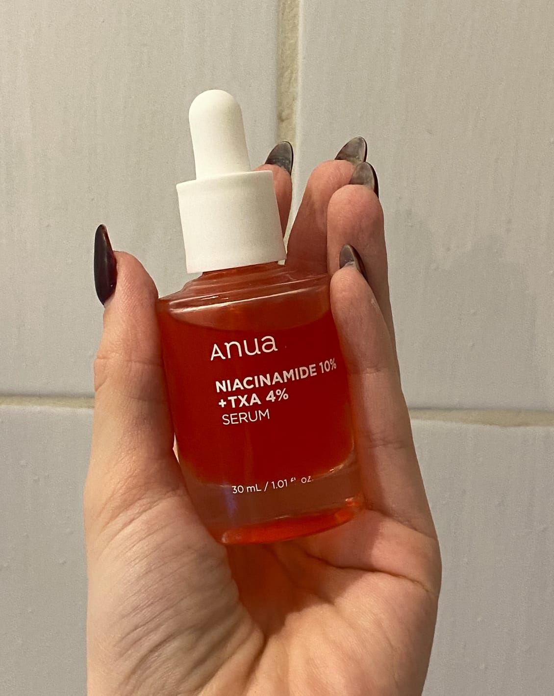 Customer photo review of Balinošs serums ar traneksāmskābi Anua Niacinamide 10% + TXA 4% Serum