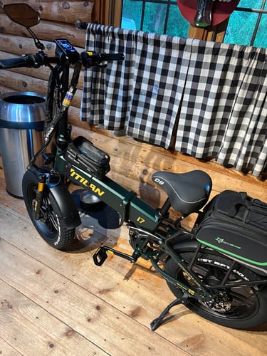 Customer photo review of I7 Pro Folding Full Suspension Electric Bike