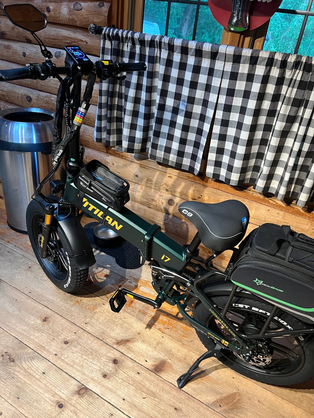 Customer photo review of I7 Pro Folding Full Suspension Electric Bike