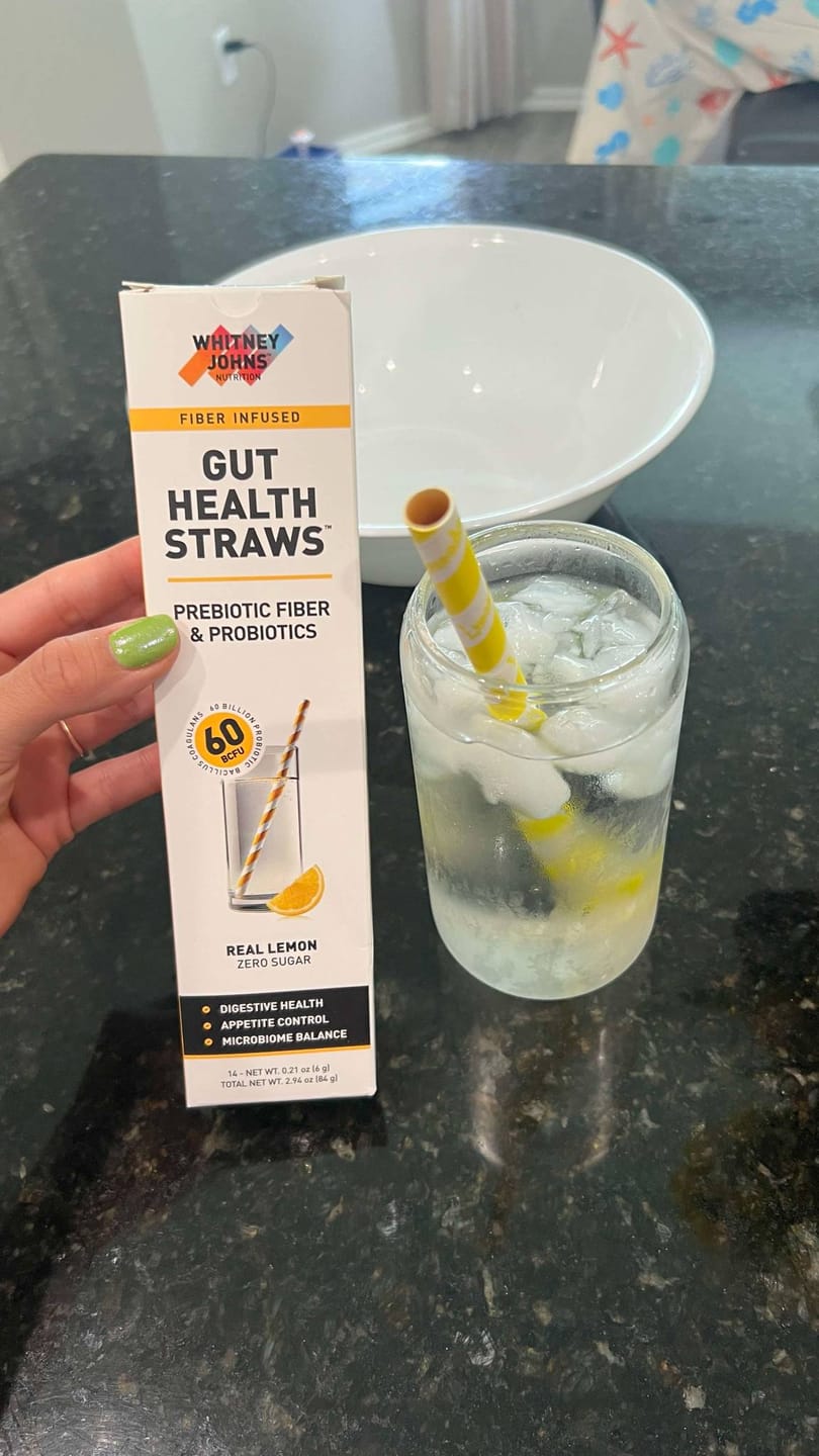 Customer photo review of Whitney Johns Gut Health Straws™