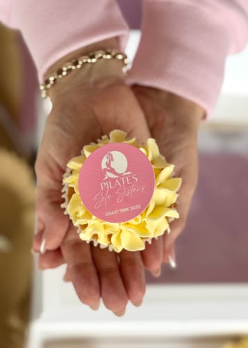 Customer photo review of 15 x 5 cm Pre-cut Standard Cupcake Custom Edible Icing Images