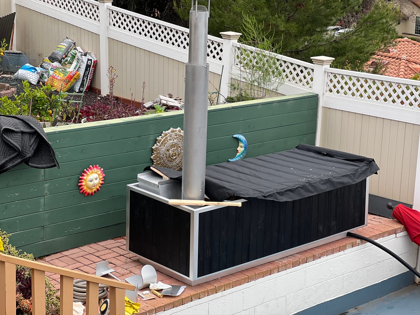 Customer photo review of Wood Burning Hot Tub