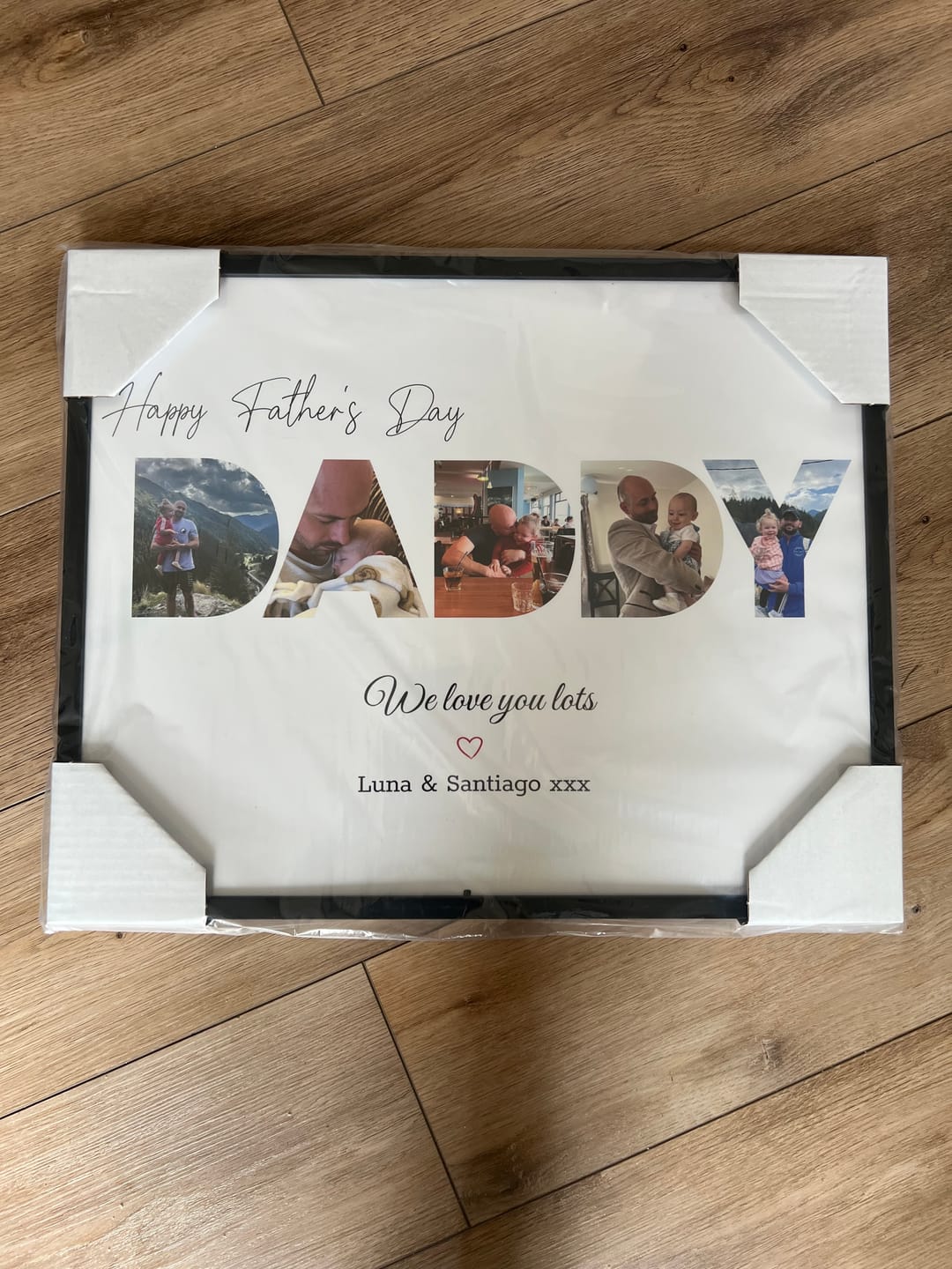 Customer photo review of Happy Dad's Day - Personalized poster