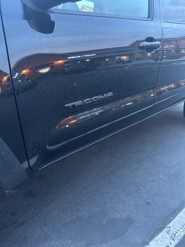 Customer photo review of 2016-2023 TOYOTA TACOMA BLACKOUT EMBLEM OVERLAY