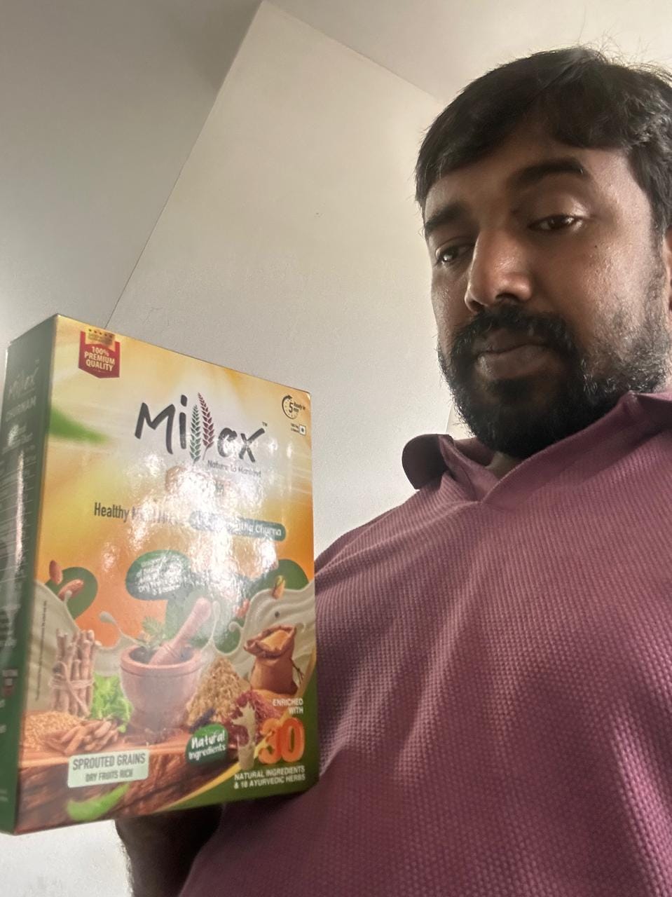Customer photo review of Millex Millet Health Drink Mix with churnam - pack of 1 (800g)