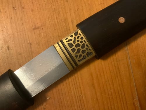Customer photo review of knives tanto