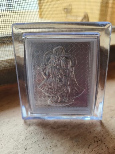 Customer photo review of 999 Silver Radha Krishna 3 inch