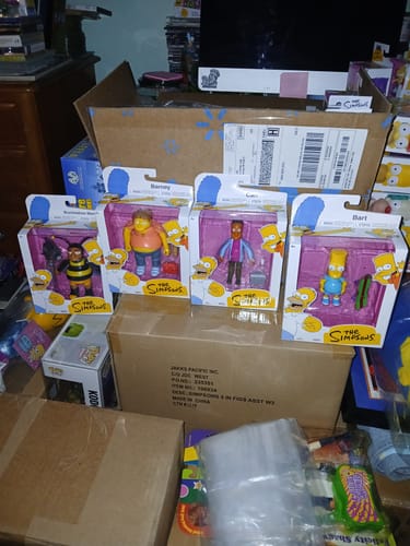 Customer photo review of Wave 4 Full Set - The Simpsons 5" Action Figures by Jakks Pacific
