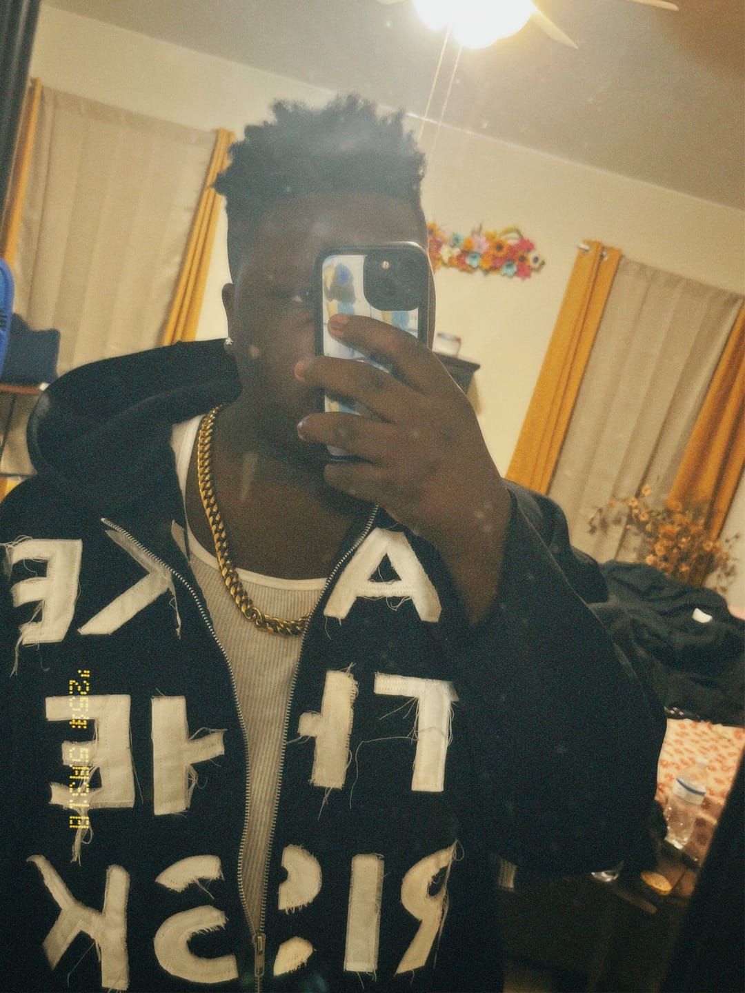 Customer photo review of "Take The Risk" Hoodie (Black) (WGM)