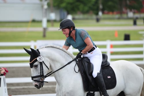 Customer photo review of HAILEY - BREECHES | WHITE ROSE GOLD CRYSTALS
