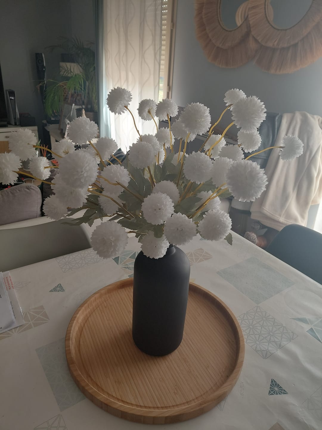 Customer photo review of Fleur de Kiku - Blanc (10 tiges/ 50 pompons)