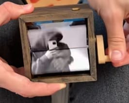 Customer photo review of Cubo di ricordi personalizzato