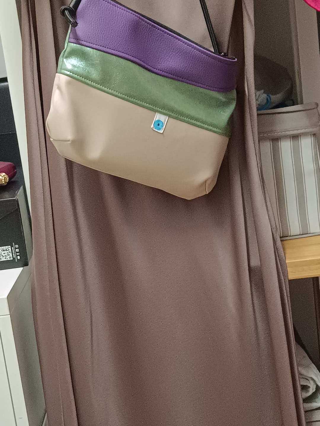 Customer photo review of MINI PIANOSA champagne/muschio lamé/viola