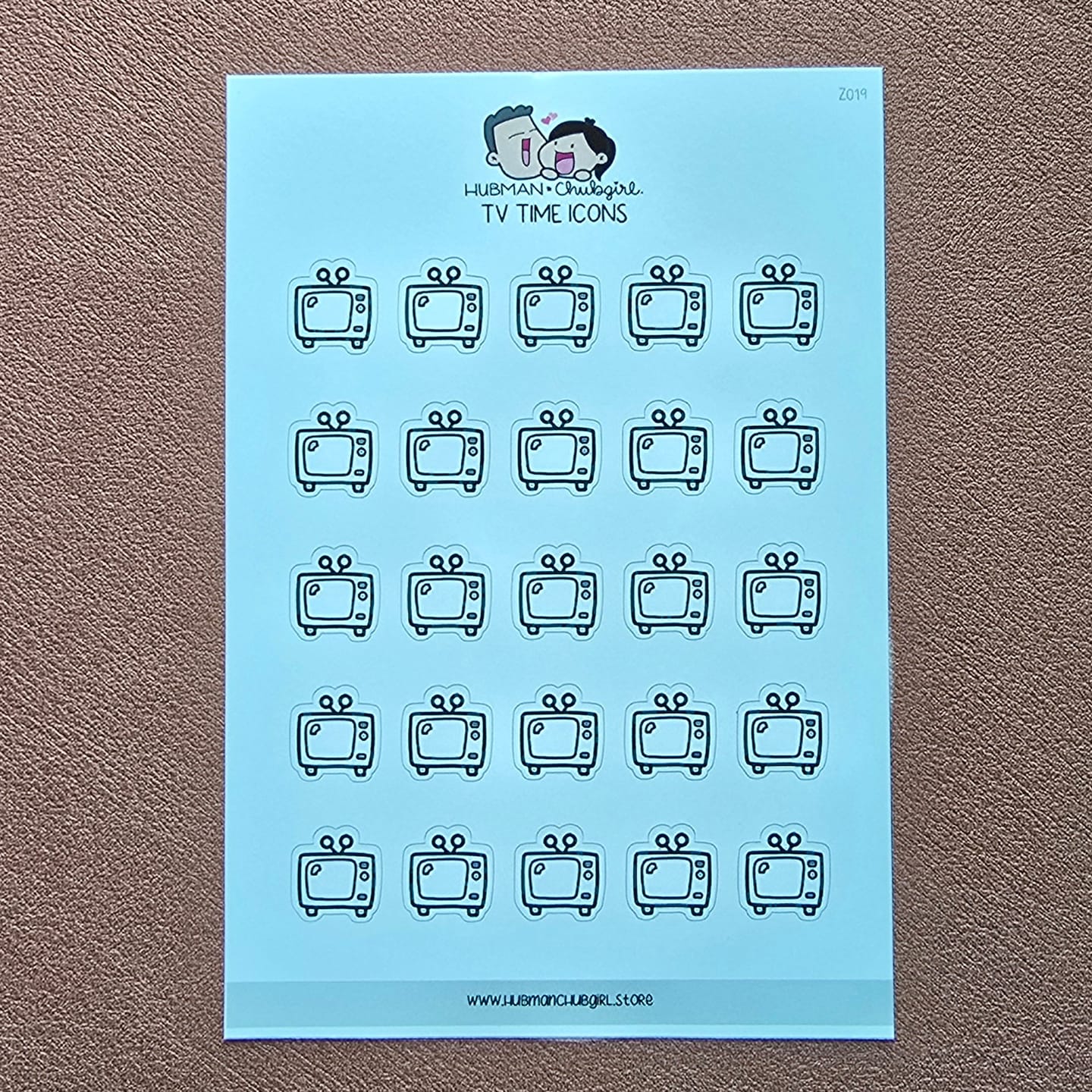 Customer photo review of TV Time Icons Planner Stickers