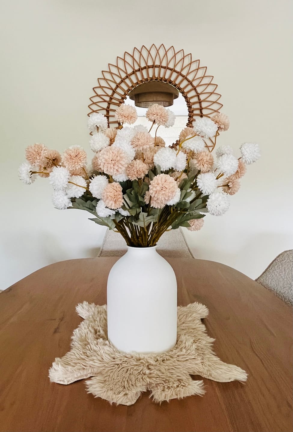 Customer photo review of Zijden Kiku Bloemen - Crème