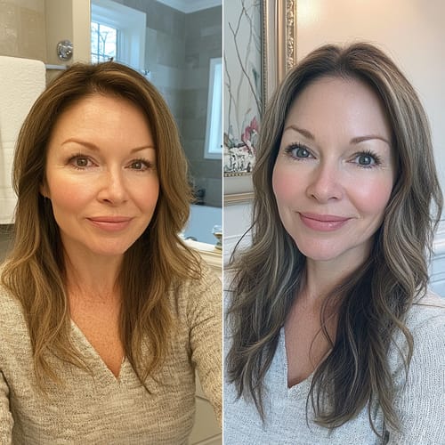 Customer photo review of Vitamin C Serum + Sculpting Serum