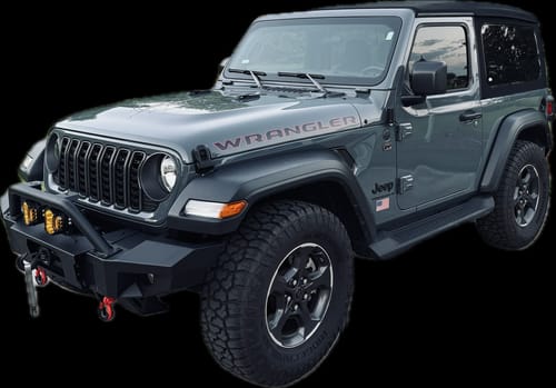 Customer photo review of Wrangler Hood Lettering - Colored Outline