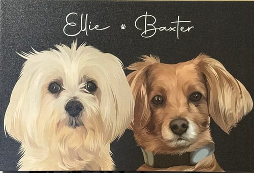 Customer photo review of Pet Art Canvas Wrap