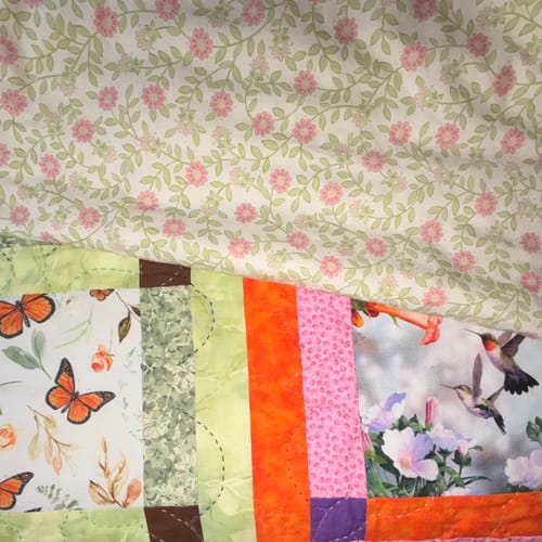 Customer photo review of Backings & Basics 108" Wide Quilt Backing Fabric Collection