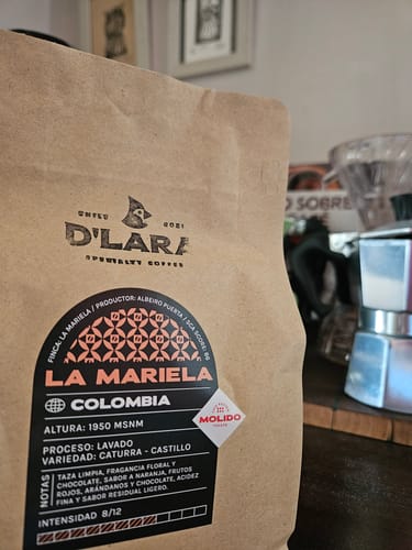 Customer photo review of 250G Café de Especialidad La Mariela, Colombia en Grano o Molido