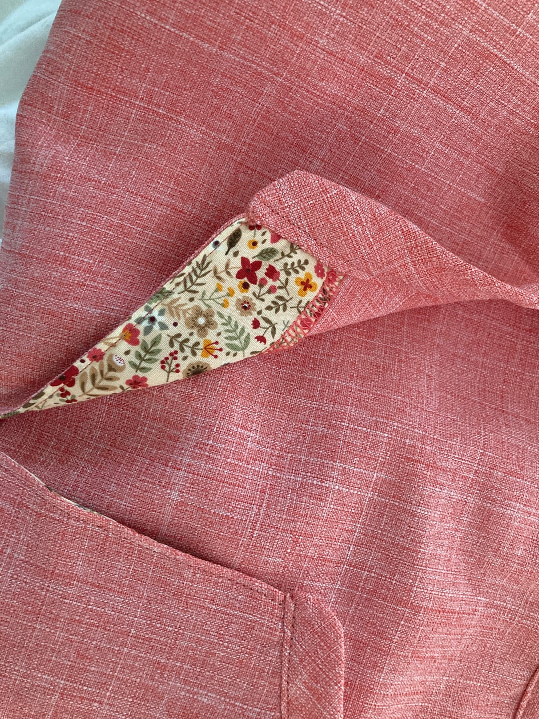 Customer photo review of Spring Floral Rose & Hubble Cotton Poplin Fabric