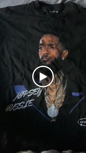 Customer video review of NIPSEY HUSSLE TEE