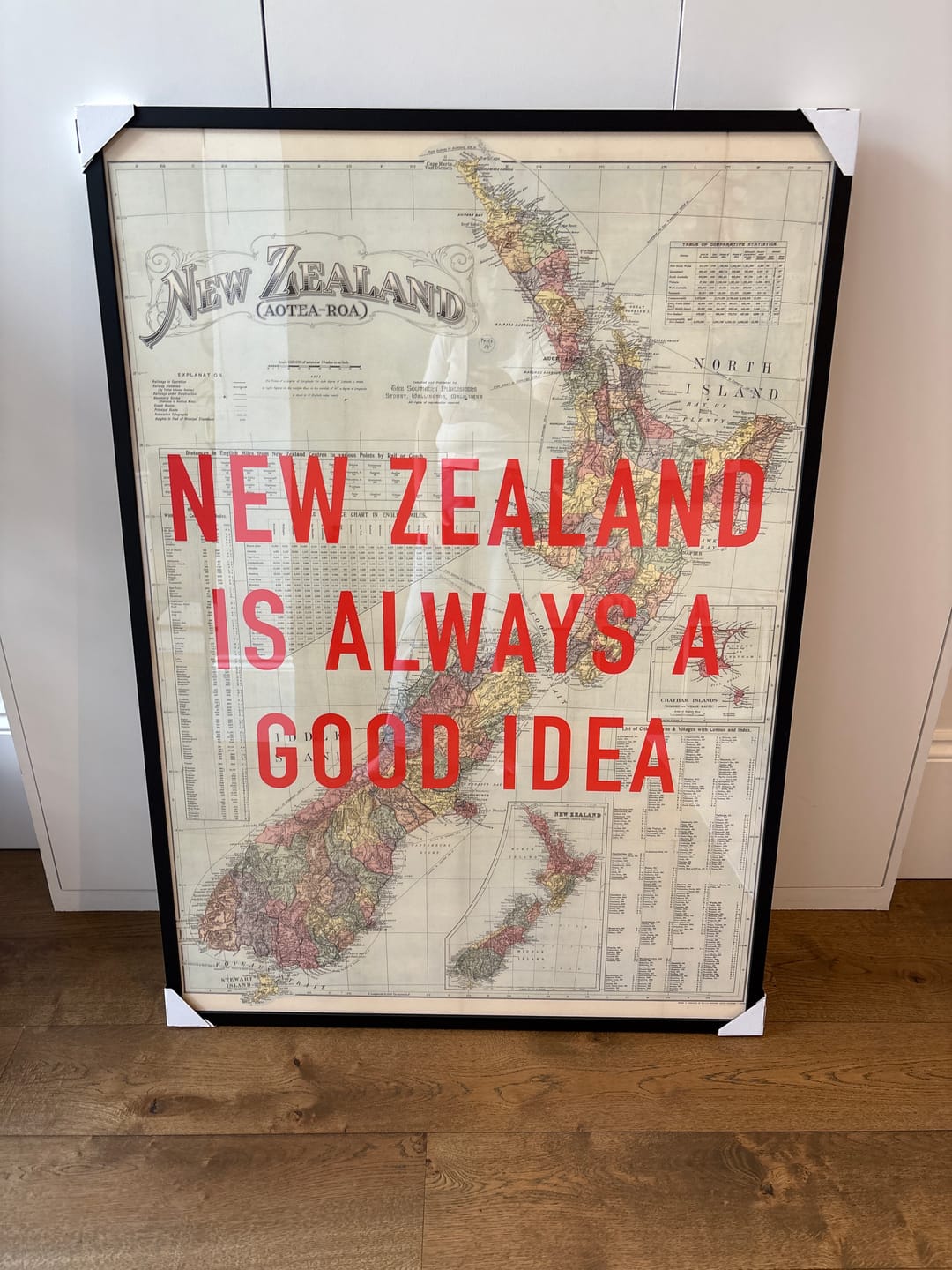 Customer photo review of Custom Pop Art Map Print (Any Location)