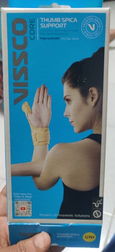 Customer photo review of Thumb Spica Support for Both Left/Right - Locks the Thumb Free Hand Movement for Men & Women | Thumb Injuries, Pain Solution for Ligament laxity (Beige)