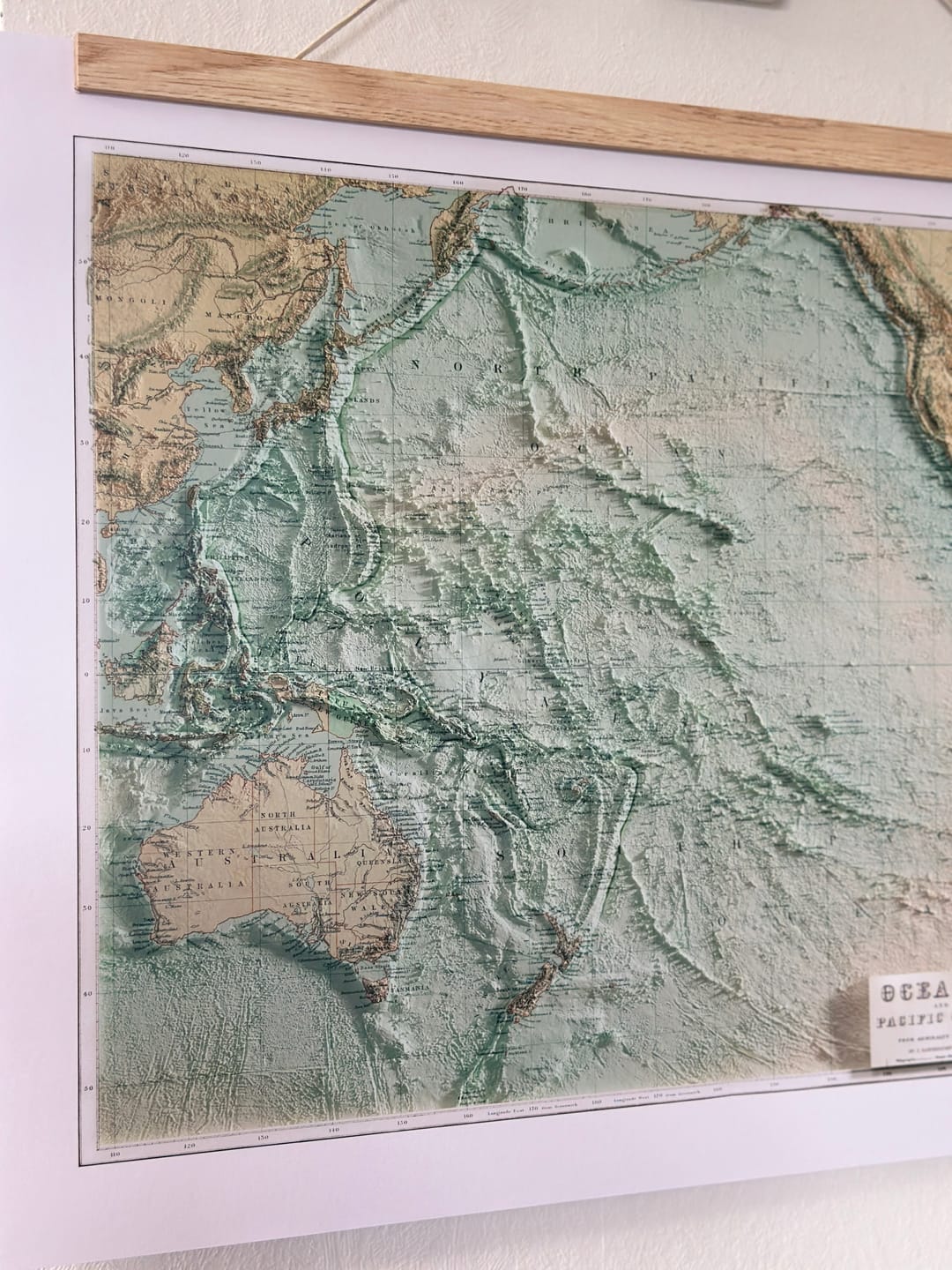 Customer photo review of Oceania and Pacific Ocean Map