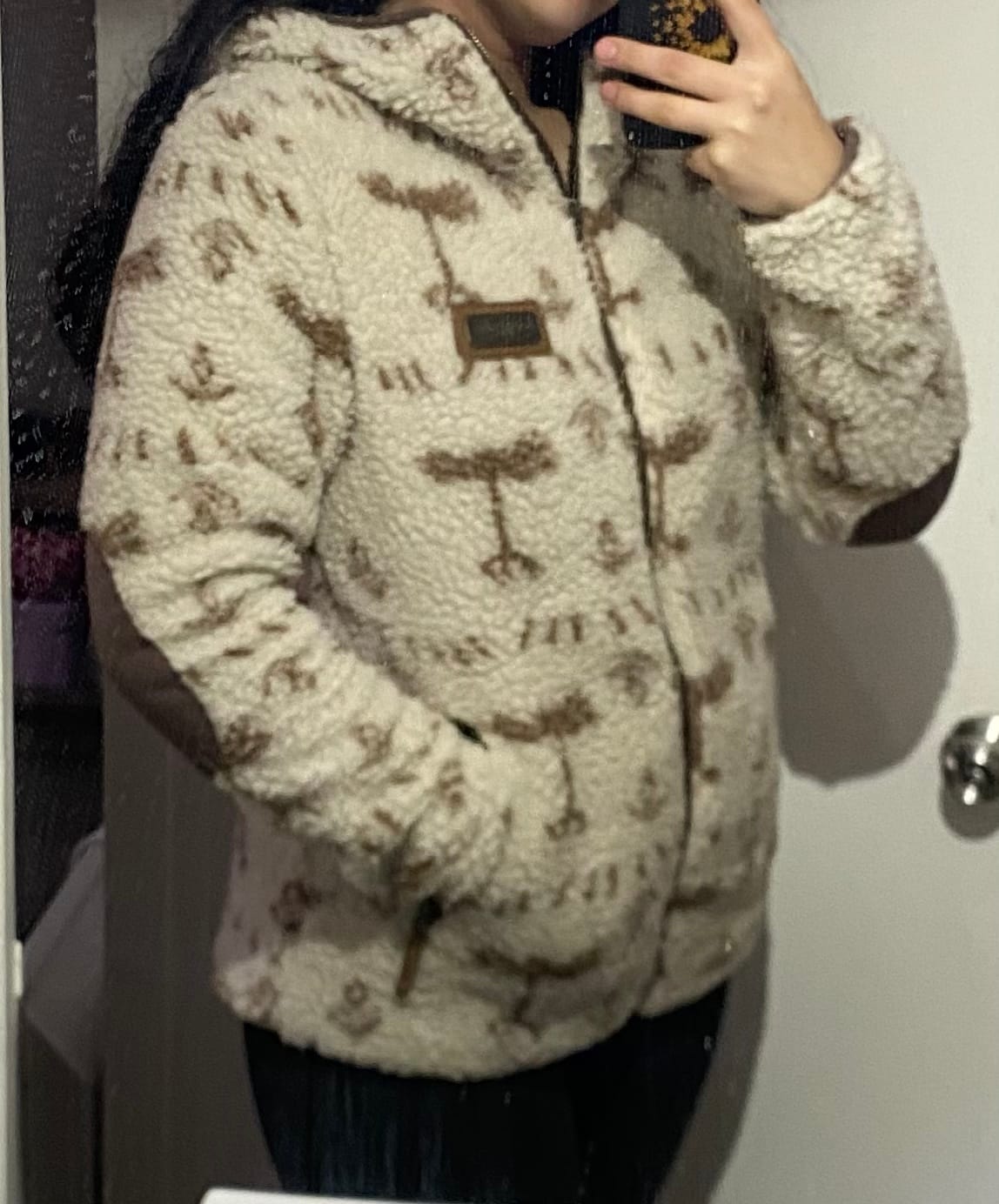 Customer photo review of Chaqueta Chiporro Print Mujer