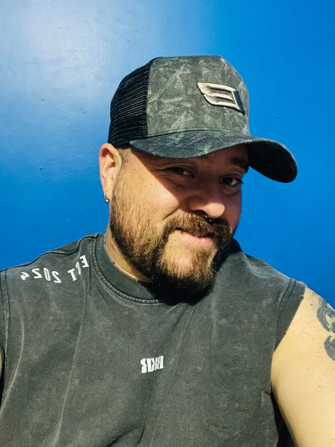 Customer photo review of NIGHT CAMO - TRUCKER HAT