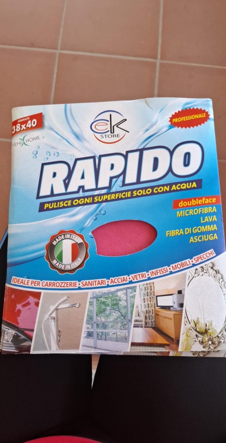 Customer photo review of Panno Rapido Lava e Asciuga in una Passata | Il panno più venduto su TIKTOK