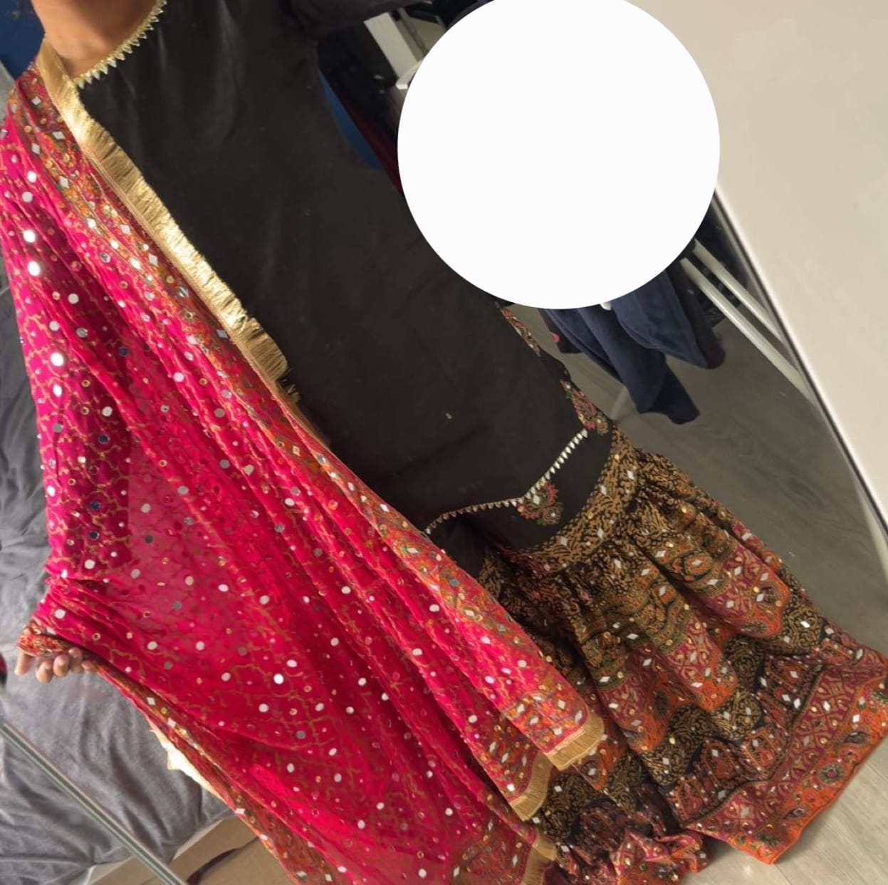 Customer photo review of SRB9961 - SABA - Sehrish.B Designer Mendhi Suit