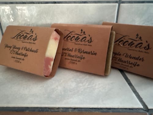 Customer photo review of 8% Apple-Wonder Haarseife (Haarglanz & fluffig-weiches Haar)