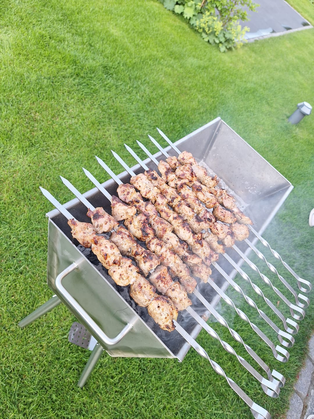 Customer photo review of Klassiker Schaschlikspieß 50 cm – Stärke 2 mm, robuster Edelstahl | Aganjok