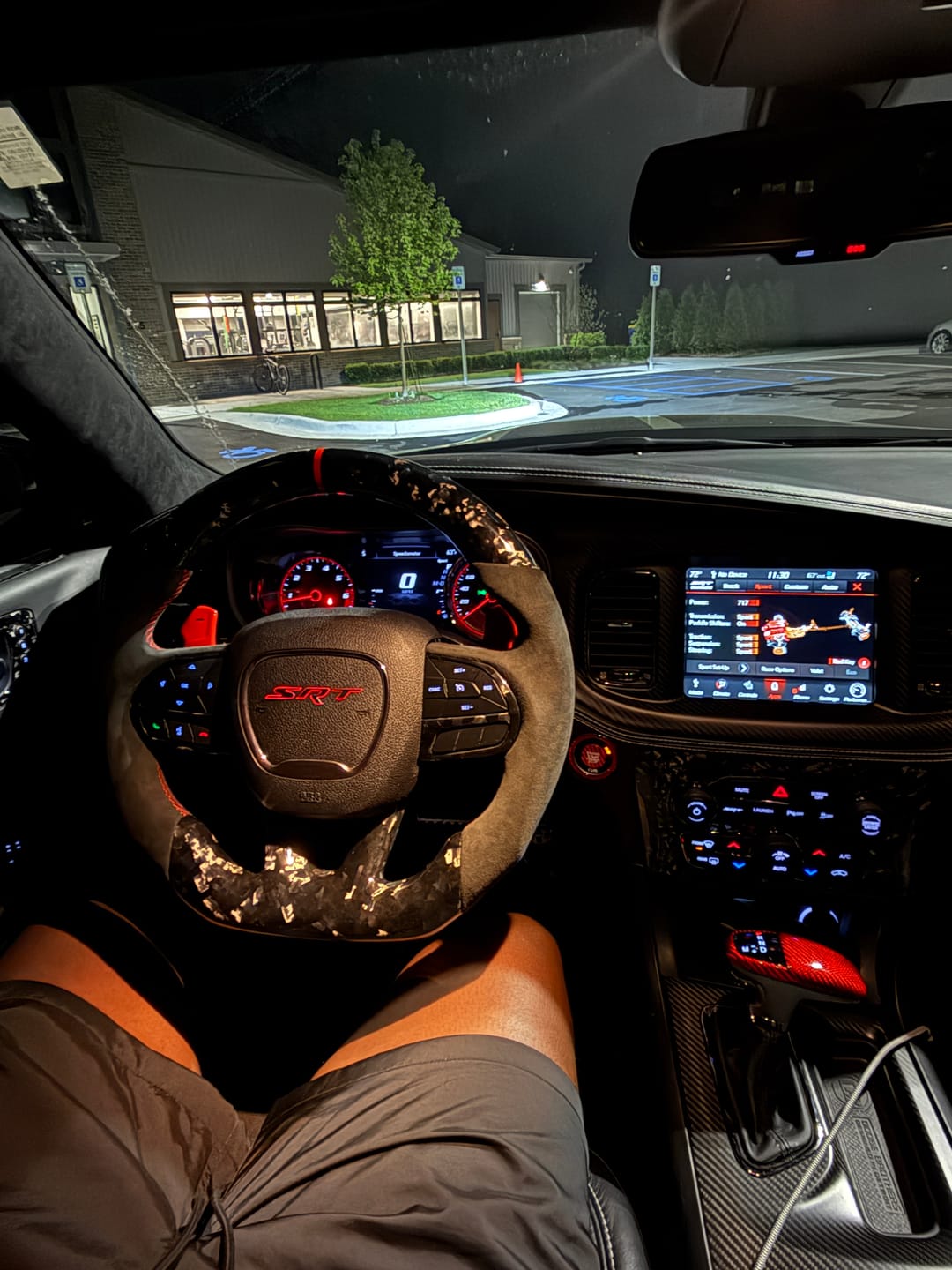 Customer photo review of [Complete/Heated] Customizable Carbon Fiber Steering Wheel | 2015-2023 Dodge Charger Challenger Durango