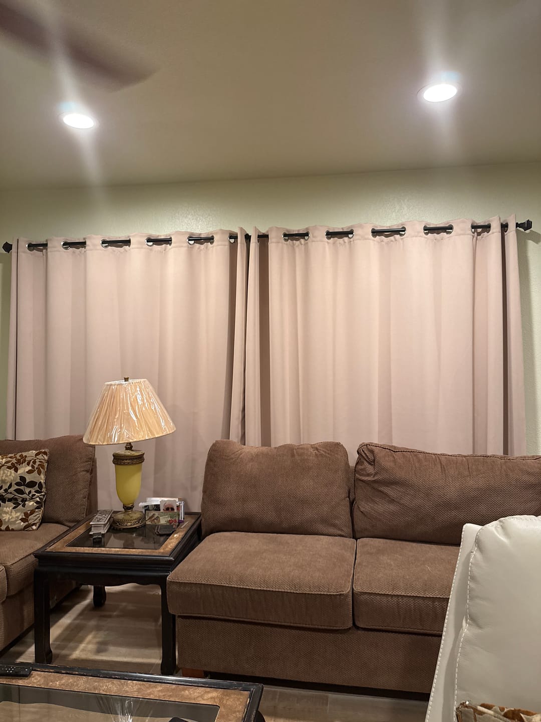 Customer photo review of Waterproof Grommet Top Patio Outdoor Curtain 1 Panel