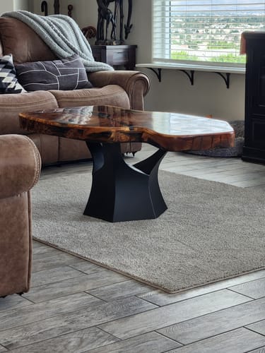 Customer photo review of 106G Namu 16" Black Coffee Table Base - Grand Size