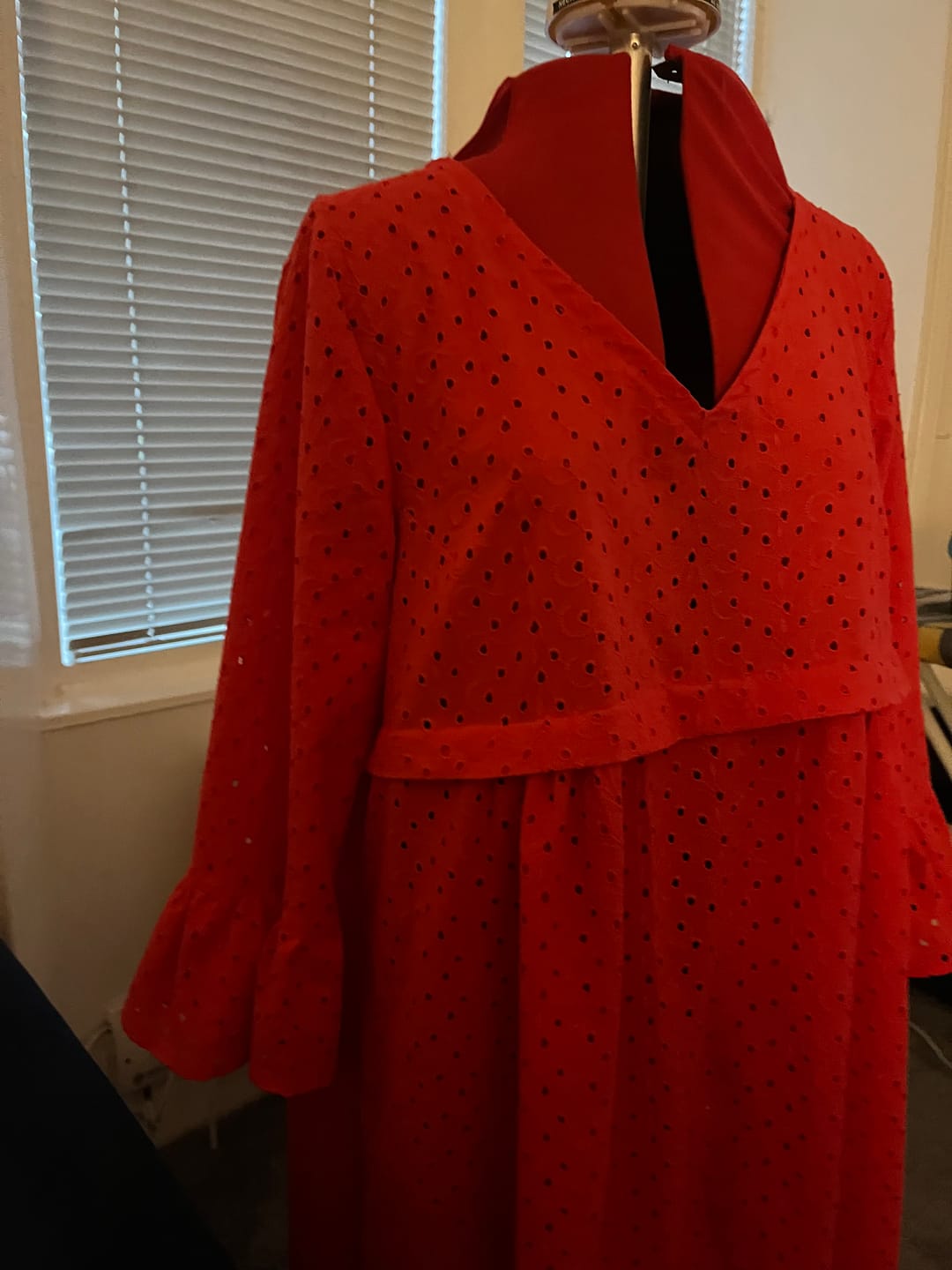 Customer photo review of Luxurious Cotton Broderie Anglaise - 60" Wide - Variations Available