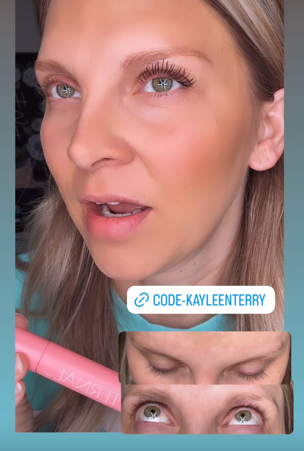 Customer photo review of EYELASH GROWTH SOLUTION