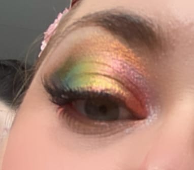 Customer photo review of Luminesce silk pressed pigment eyeshadow - Fairy kiss