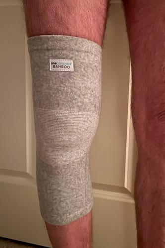 Customer photo review of Premium Bamboo Knee Sleeve (Single)
