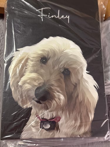 Customer photo review of Pet Art Canvas Wrap