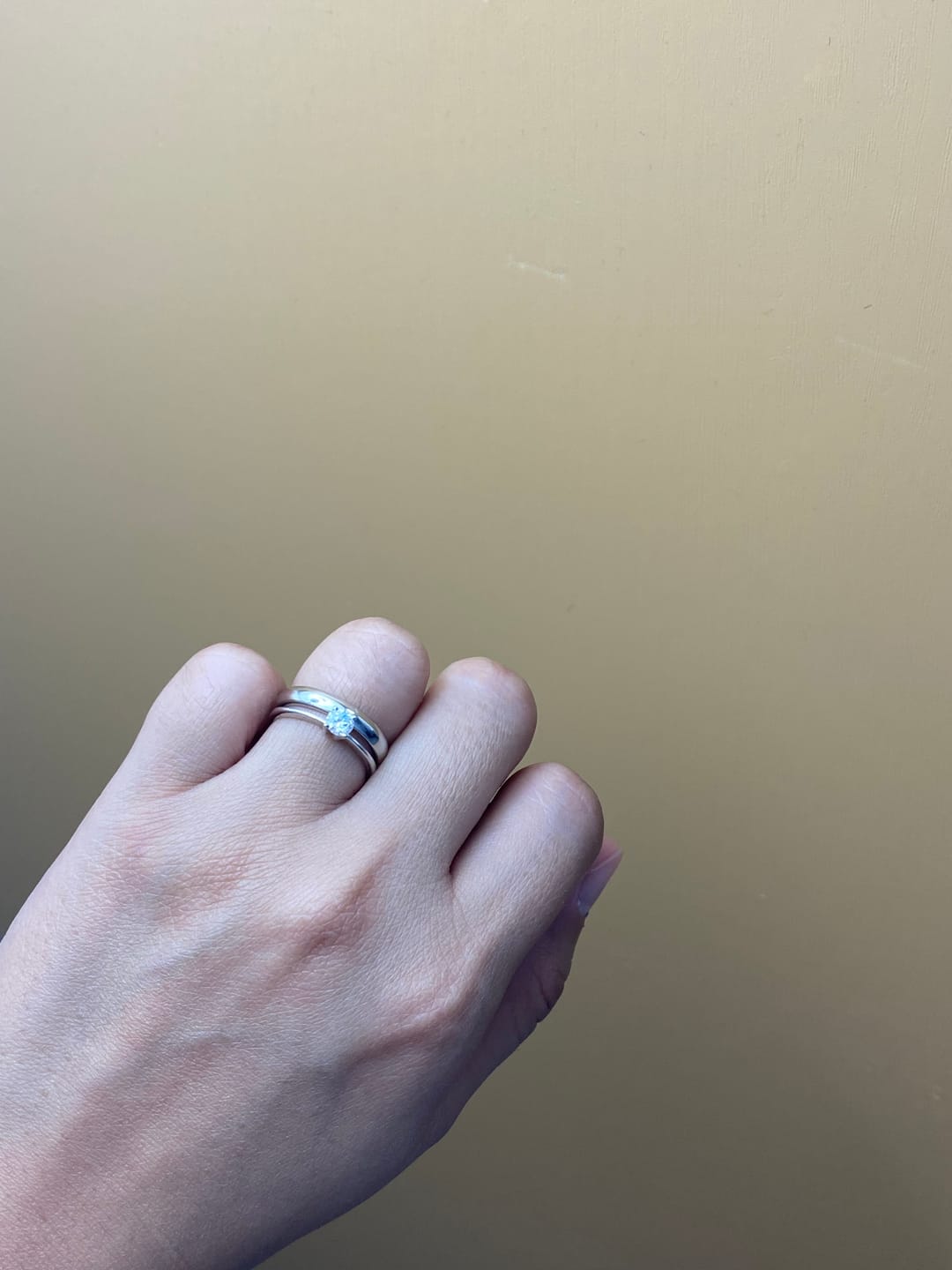 Customer photo review of Classic Plain Wedding Rings