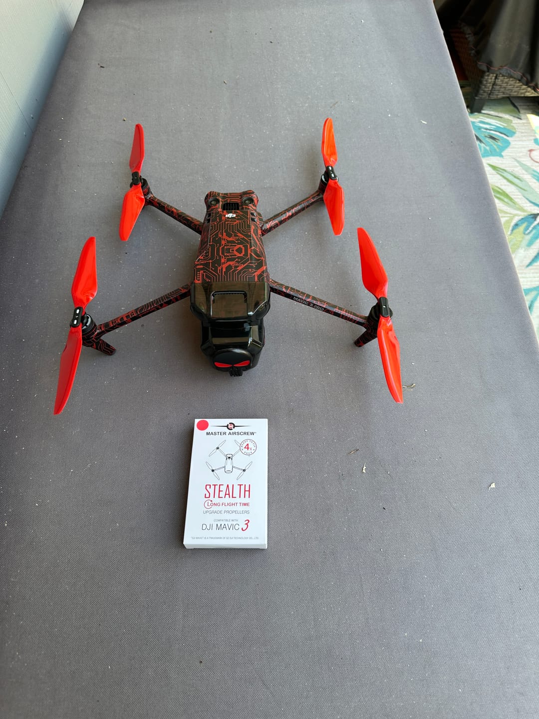 Customer photo review of DJI Mavic 3 STEALTH Upgrade Propellers - x4 Red