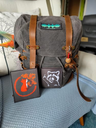 Customer photo review of Big Patch - Frecher Waschbär Schwarzblau