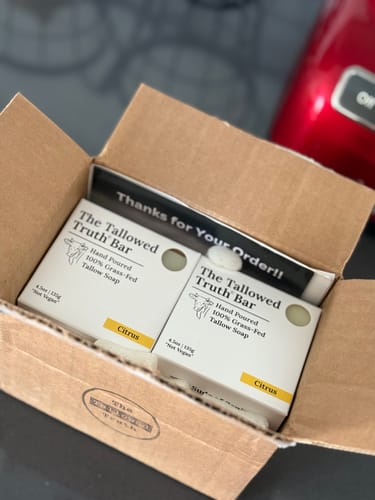 Customer photo review of The Tallowed Truth Bar - Tallow Soap 3 Pack